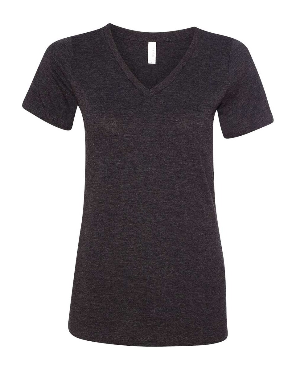 Bella + Canvas 6415 Women's Relaxed Triblend Short Sleeve V-Neck T ...