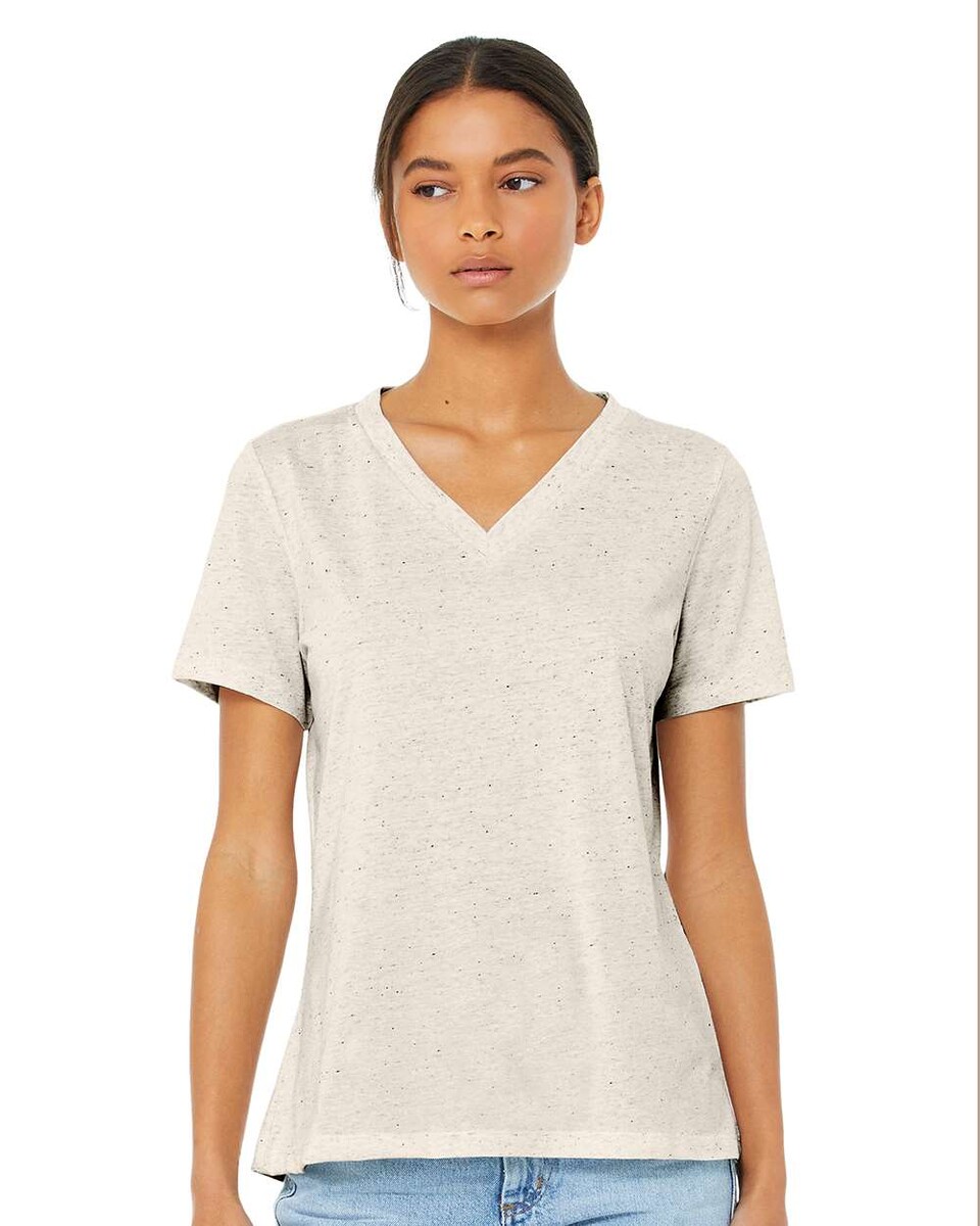 Bella + Canvas 6415 Women's Relaxed Triblend Short Sleeve V-Neck T ...