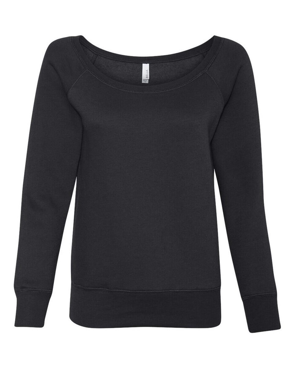 Bella + Canvas 7501 Women's Sponge Fleece Off-Shoulder Crewneck ...