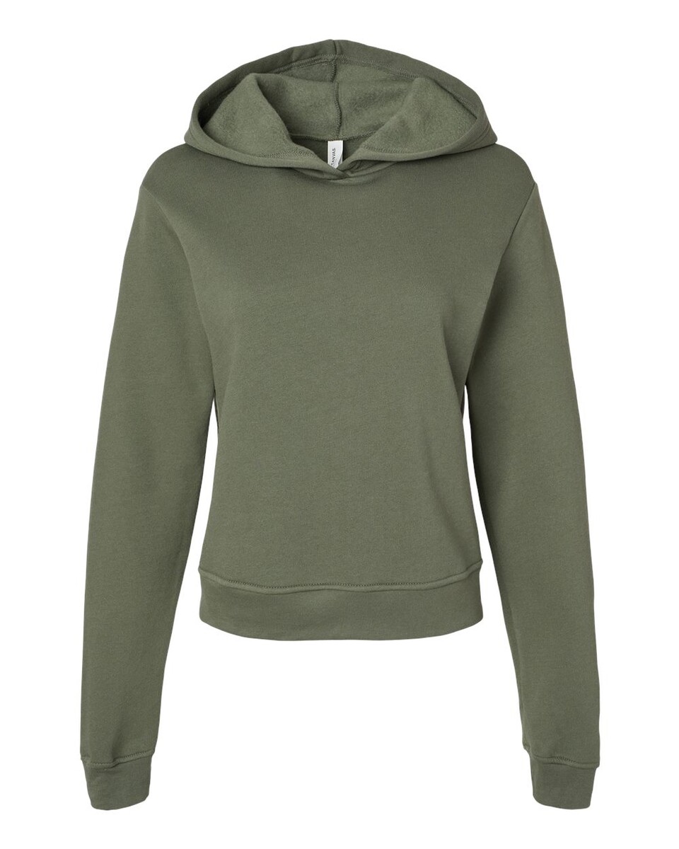 Bella + Canvas 7519 Women's Classic Hoodie military-green - BlankShirts.com
