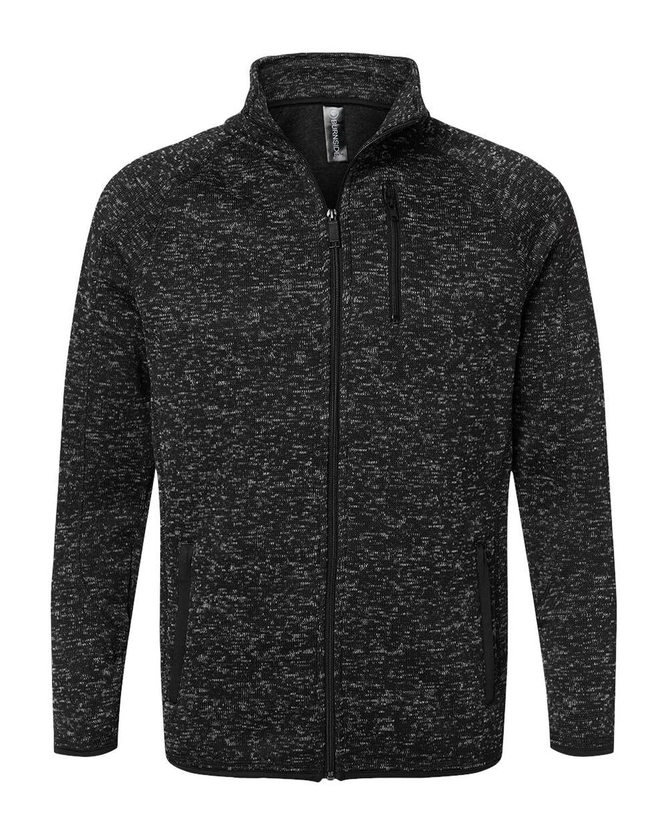 Burnside 3901 Sweater Knit Jacket - BlankApparel.com