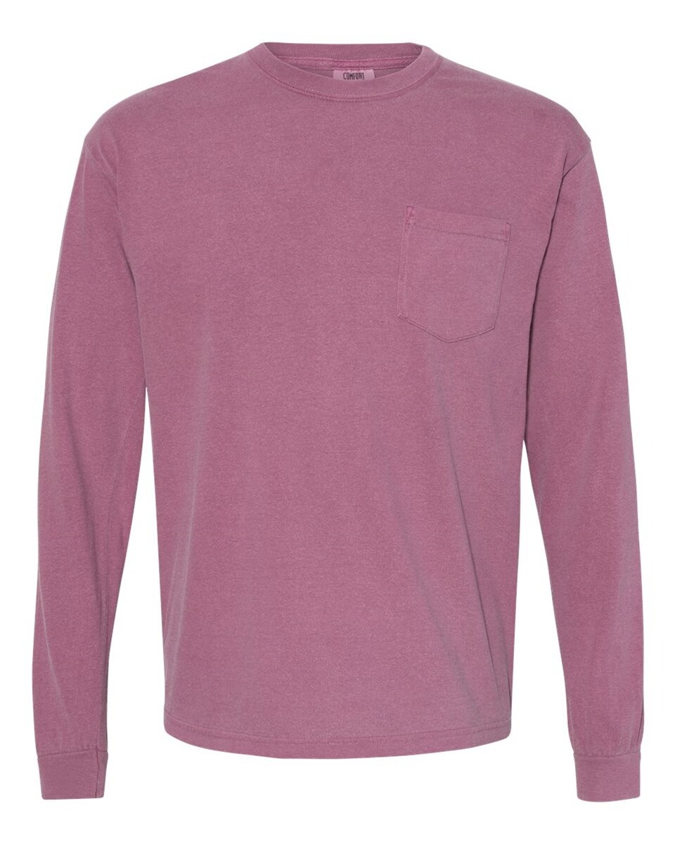 Comfort Colors 4410 Long Sleeve Pocket T-Shirt - BlankApparel.com