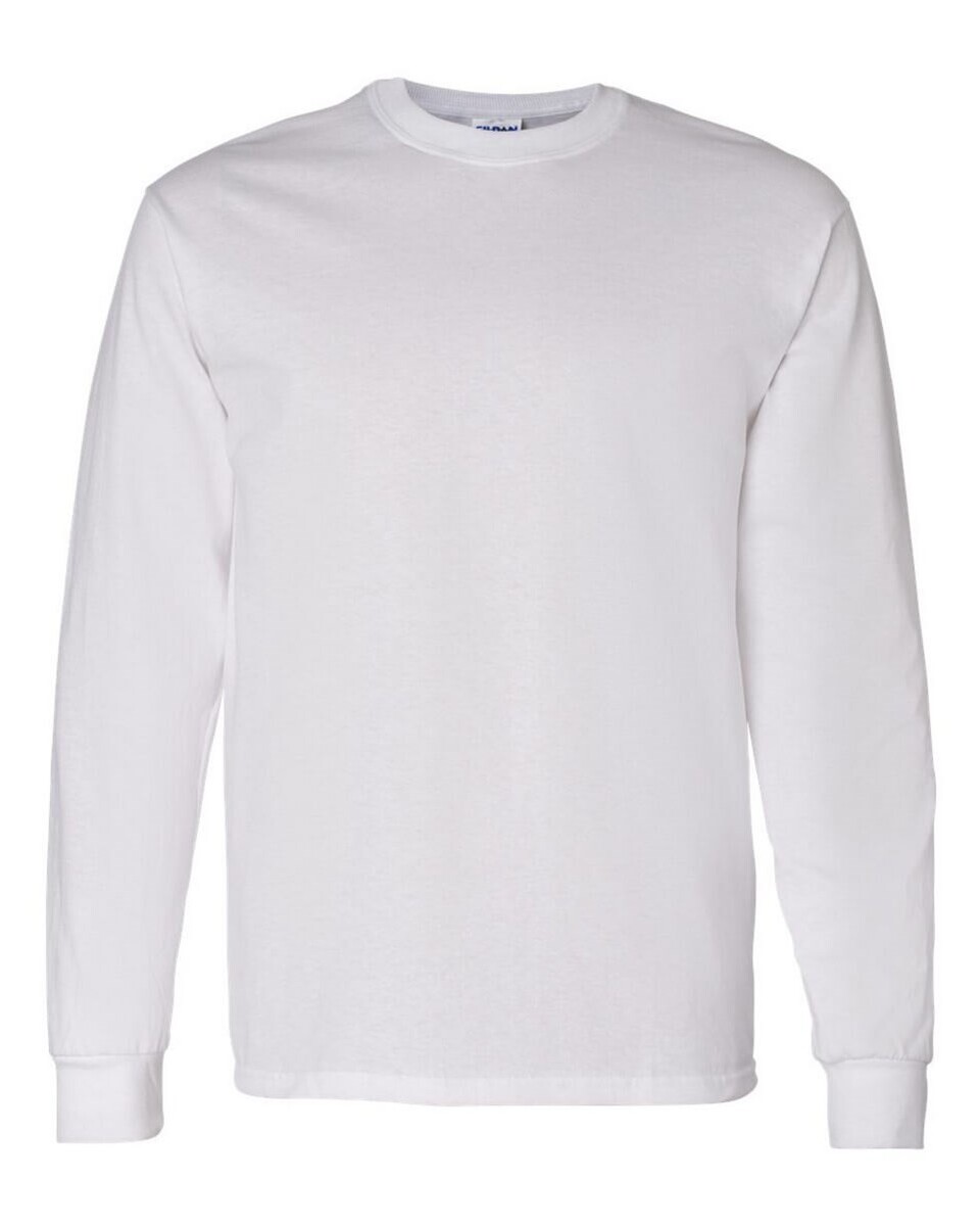 Gildan Men's Heavy Cotton Long Sleeve T-Shirt 2-Pack - Style 5400, Ash Grey & Navy, Size XL - View #7