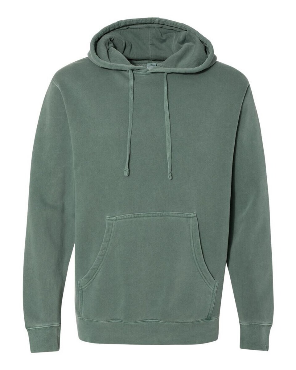 Independent Trading PRM4500 Heavyweight Pigment Dyed Hooded Sweatshirt ...