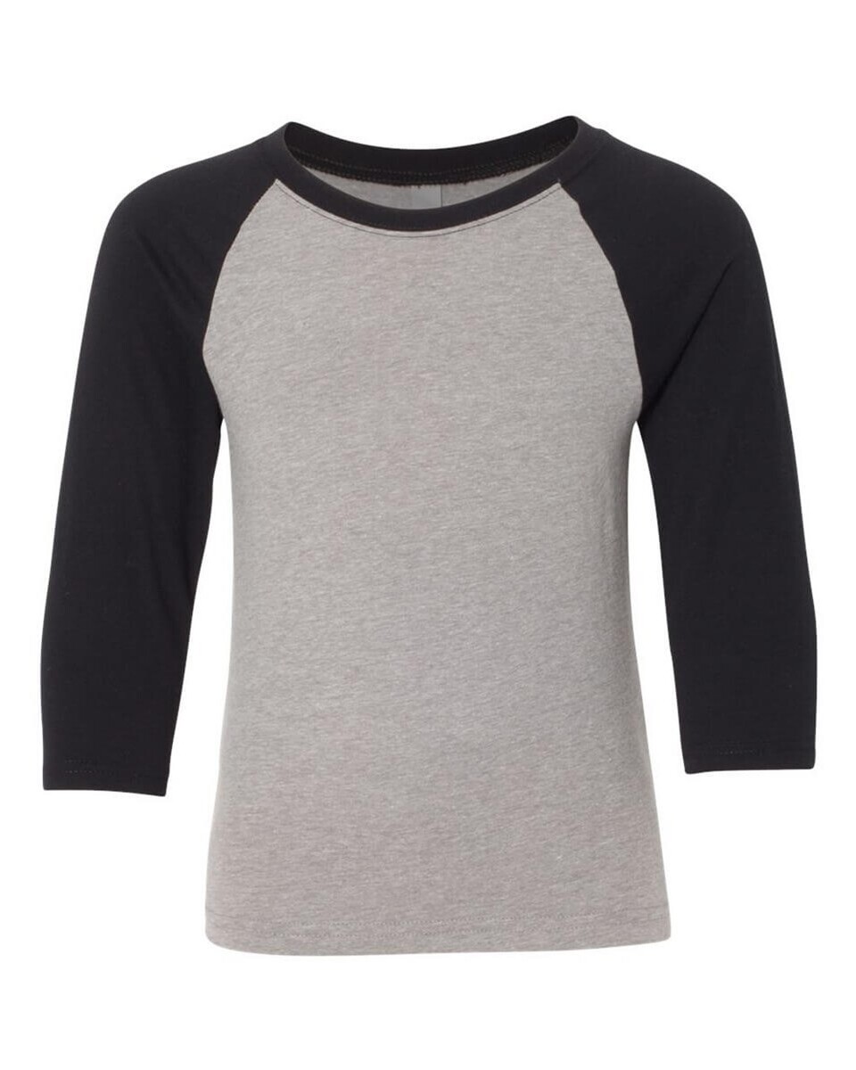 Next Level Apparel 3352 Youth CVC Three-Quarter Sleeve Raglan T-Shirt ...