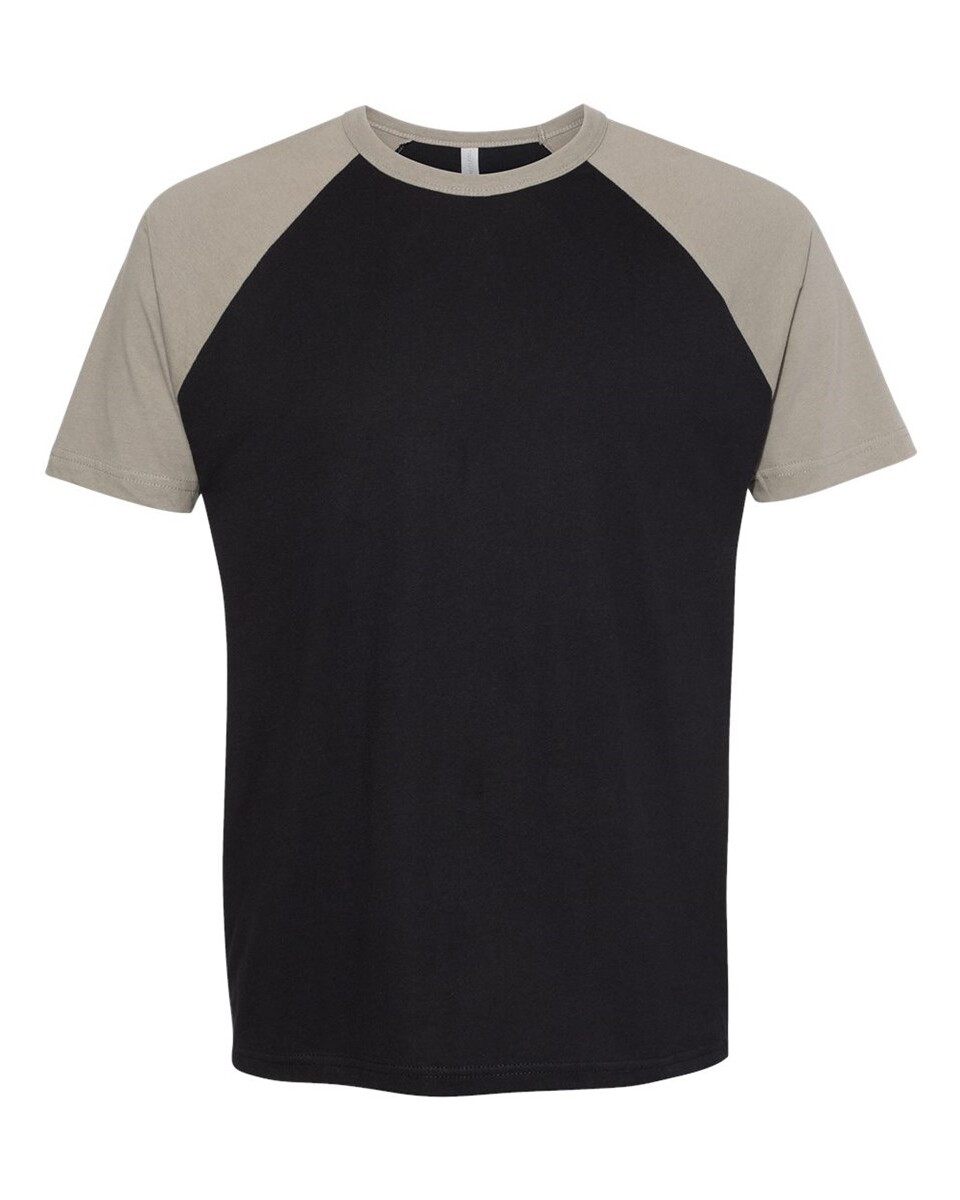 Next Level Apparel 3650 Fine Jersey Short Sleeve Raglan T-Shirt ...