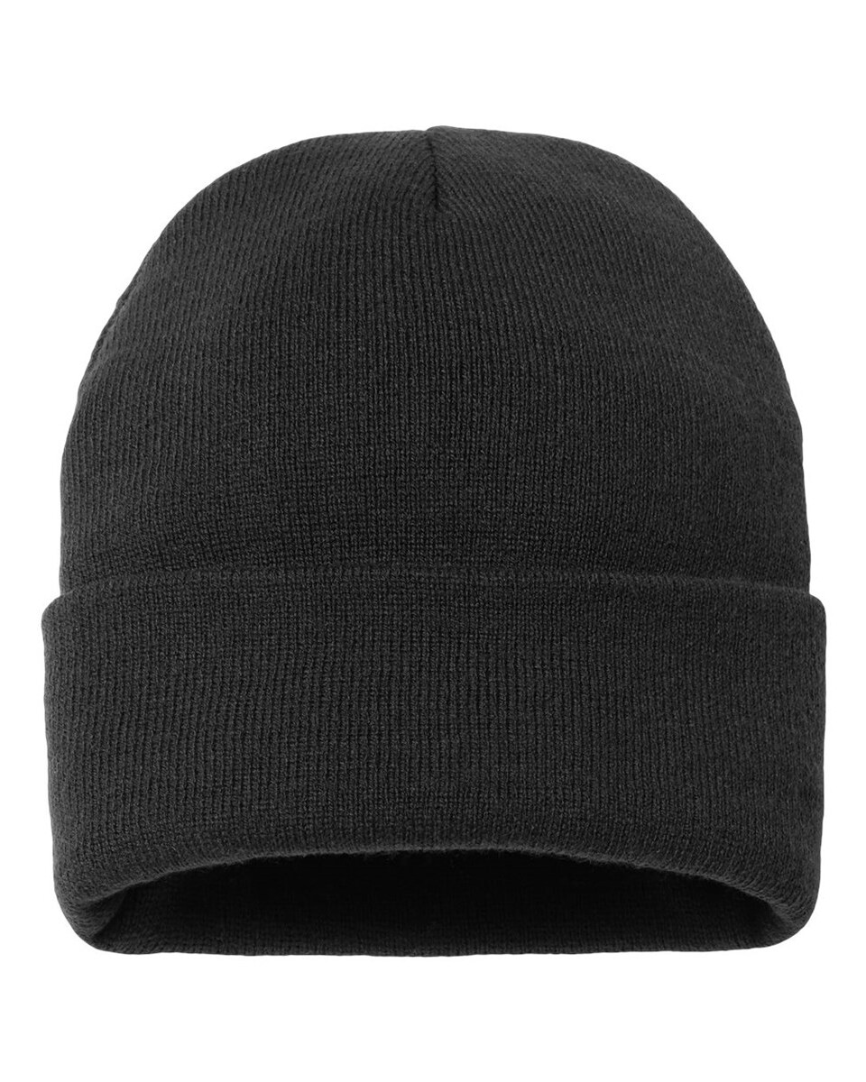 Man Sports Sportsman Chunky Knit Beanie - SP90 Charcoal, Acrylic/Polyester Blend, Warm Winter Hat - View #8