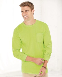 Union-Made Long Sleeve Pocket T-Shirt S Bayside 3055 S