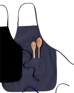 Two-Pocket 28" Apron Polyester Blend Big Accessories APR52 Polyester Blend