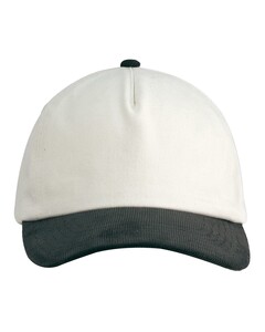 Two-Tone Corduroy Cap 100% Cotton Big Accessories BA710 100% Cotton