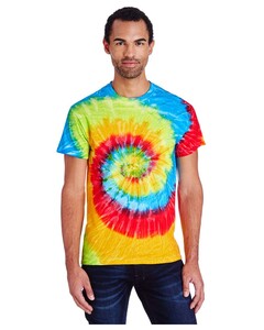 Multi-Color Tie-Dyed T-Shirt Colortone CD1000