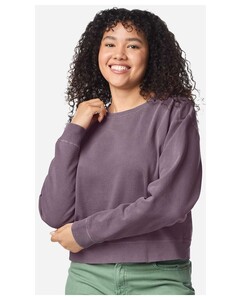 Comfort Colors 1566L M-Women's Garment-Dyed Mid-Length Crewneck Sweatshirt M