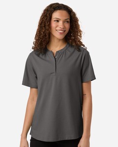 Devon & Jones DG102W Medium (5-6oz)-Women's Seaton Pebble Textured Polo Medium (5-6oz)