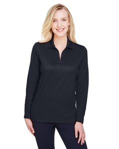 Women's CrownLux Performance® Plaited Long Sleeve Polo M Devon & Jones DG20LW M