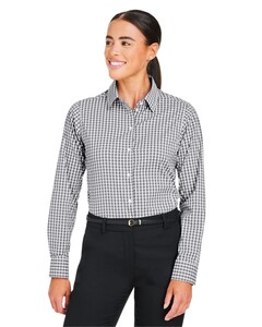 Women's CrownLux Performance® Gingham Dress Shirt Moisture-Wicking Devon & Jones DG536W Moisture-Wicking