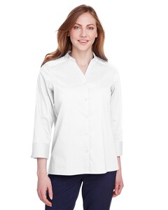 Women's Crown Collection® Stretch Broadcloth Three-Quarter Sleeve Blouse Devon & Jones DG560W