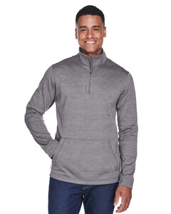 Newbury Mélange Fleece Quarter-Zip Pullover Devon & Jones DG798