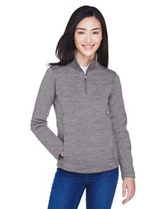 Women's Newbury Mélange Fleece Quarter-Zip Pullover Devon & Jones DG798W