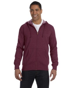 Heathered Full-Zip Hooded Sweatshirt L econscious EC5680 L