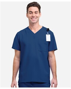 Hanes HMB000 5XL-Men's V-Neck 1 Pocket Scrub Top 5XL