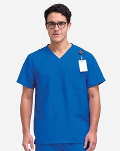 Hanes HMB002 5XL-Men's V-Neck 3 Pocket Scrub Top 5XL