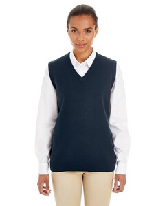 Women's Pilbloc™ V-Neck Sweater Vest Sleeveless Harriton M415W Sleeveless