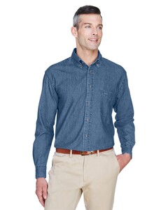 Long Sleeve Denim Shirt 5XL Harriton M550 5XL