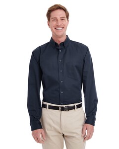 Foundation Cotton Twill Shirt with Teflon - Tall Sizes 100% Cotton Harriton M581T 100% Cotton
