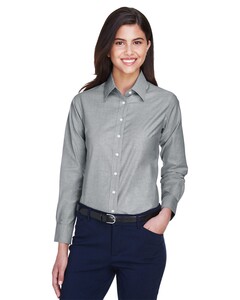 Women's Long Sleeve Oxford Dress Shirt Harriton M600W