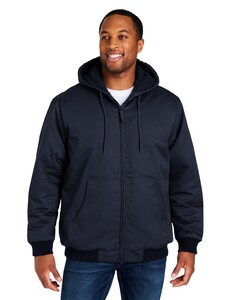 ClimaBloc® Heavyweight Hooded Full-Zip Jacket Polyester Blend Harriton M722 Polyester Blend