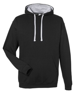 Midweight Varsity Contrast Hooded Sweatshirt Long-Sleeve Just Hoods By AWDis JHA003 Long-Sleeve