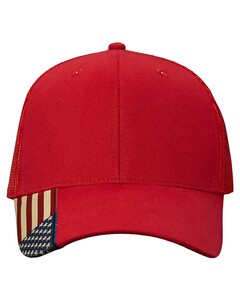 USA Flag Mesh Cap Mid Profile KATI AM350M Mid Profile