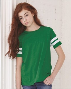 Youth Football Fine Jersey Tee S L.A.T. Apparel 6137 S