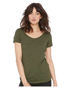 Women's Triblend Scoop Neck T-Shirt Female Next Level Apparel 6730 Female