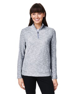 Women's Eclipse Jacquard Quarter-Zip Pullover North End NE415W