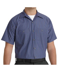 Red Kap SP24 M-Men's Industrial Short Sleeve Work Shirt M