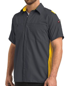 Red Kap SY42 Short-Sleeve-Men's Performance Plus Short Sleeve Shirt With Oilblok Technology Short-Sleeve