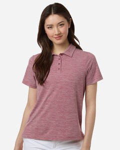 Team 365 TT125W Medium (5-6oz)-Women's Relay Heathered Stripe Polo Medium (5-6oz)