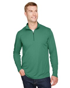 Zone Sonic Heather Performance Quarter-Zip Pullover Male Team 365 TT31H Male