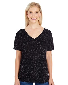 Women's Tri-Blend Fleck V-Neck T-Shirt S Threadfast Apparel 203FV S