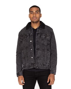 Sherpa-Lined Denim Jacket Threadfast Apparel 372J