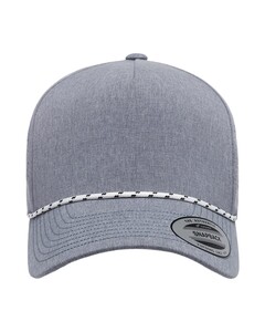 YP Classics 5389BD Polyester Blend-Five-Panel Perforated Rope Cap Polyester Blend