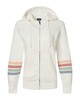 MV Sport W22732 Women's Striped Sleeves Full-Zip Hoodie