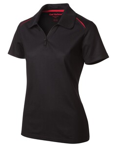 Snag Resistant Contrast Inset Ladies' Sport Shirt Red Coal Harbour L4002 Red