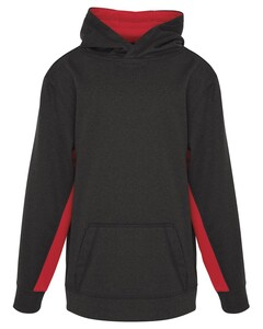 The Authentic T-Shirt Company Y2011 Gray-ATC Youth Game Day Fleece Colour Block Hooded Youth Sweatshirt Gray