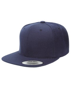 Premium Classic Snapback Hat Navy Yupoong ATC6089M Navy
