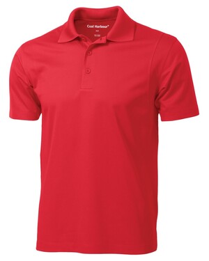 Criss Cross Dyed Red Polo T-Shirt