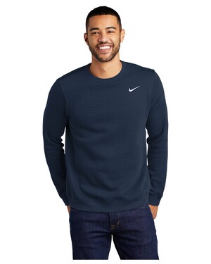 Nike air fleece crew sweatshirt outlet navy