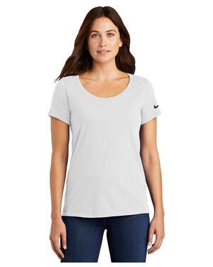 Dri-Fit Cotton/Poly Scoop Neck Ladies' Tee