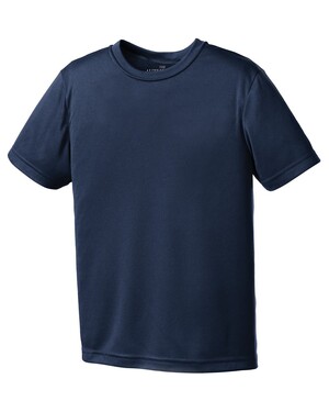 High-Performance Youth Apparel, Breathable Youth Sports Shirt, Youth  Fitness Tee, Engineered from 3.8-ounce, 100% polyester flat back mesh  featuring innovative Posi Charge technology, this performance tee ensures  optimal breathability, RADYAN®